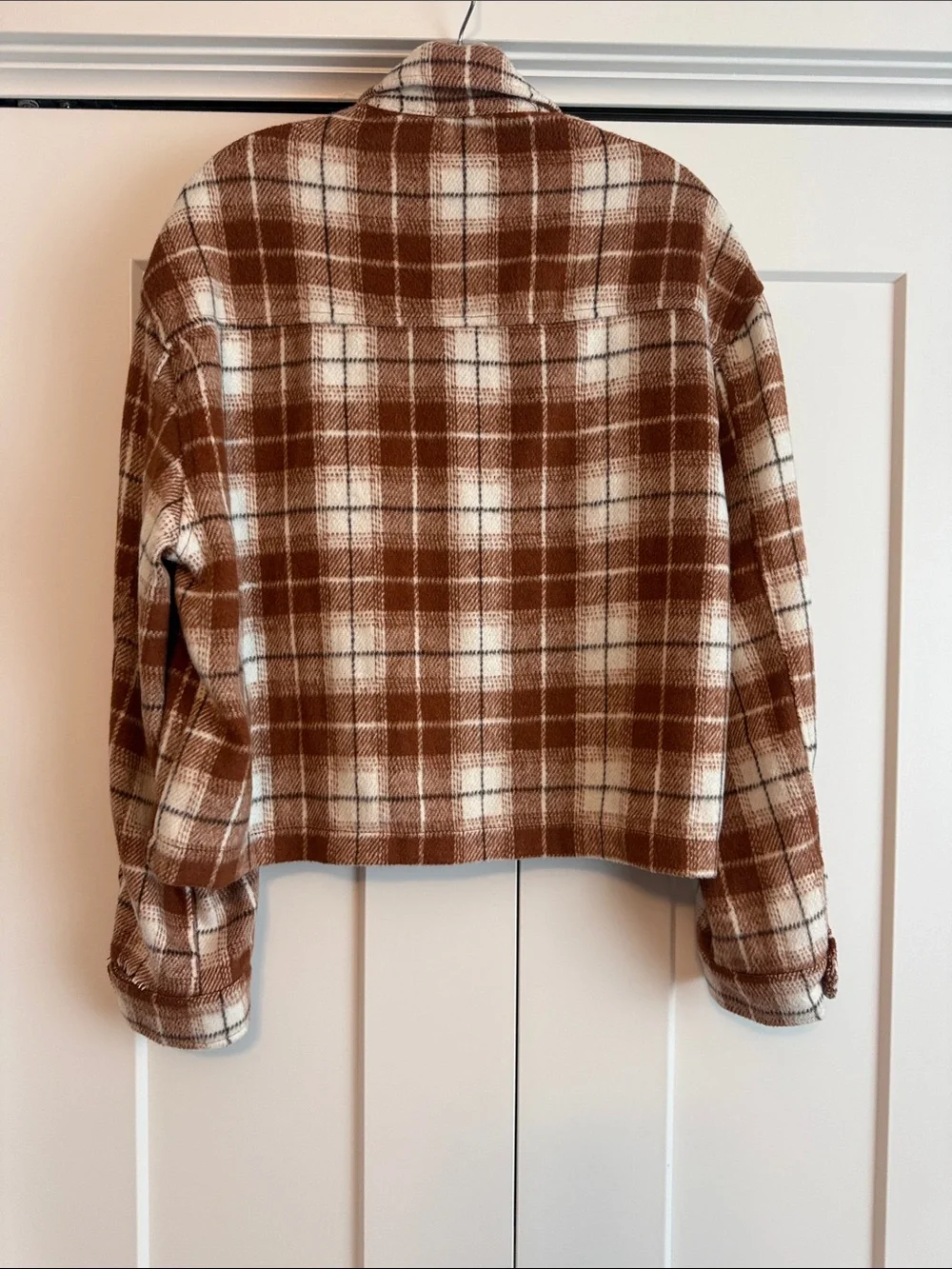 Love Tree Flannel Cropped Shacket